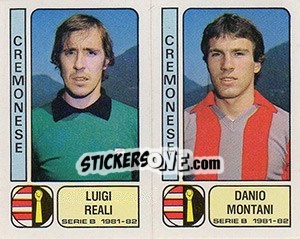 Sticker Luigi Reali /danio Montani - Calciatori 1981-1982 - Panini