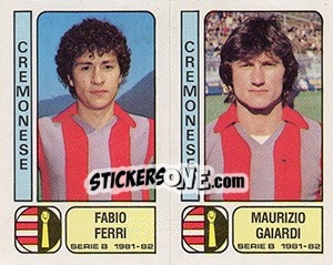 Sticker Fabio Ferri / Maurizio Gaiardi - Calciatori 1981-1982 n. 365 - Panini