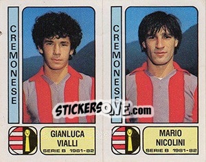 Figurina Gianluca Vialli / Mario Nicolini - Calciatori 1981-1982 - Panini