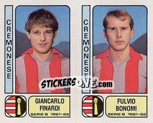 Sticker Giancarlo Finardi / Fulvio Bonomi - Calciatori 1981-1982 n. 368 - Panini