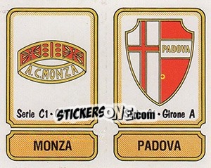 Figurina Scudetto Monza / Padova - Calciatori 1981-1982 - Panini