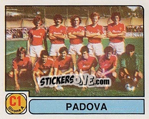 Sticker Squadra Padova - Calciatori 1981-1982 - Panini