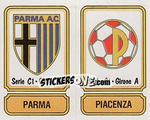 Cromo Scudetto Parma / Piacenza - Calciatori 1981-1982 - Panini