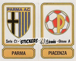 Sticker Scudetto Parma / Piacenza - Calciatori 1981-1982 n. 380 - Panini