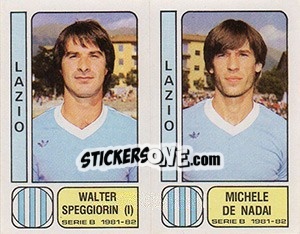 Cromo Walter Speggiorin / Michele De Nadai - Calciatori 1981-1982 - Panini