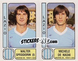 Sticker Walter Speggiorin / Michele De Nadai - Calciatori 1981-1982 n. 390 - Panini