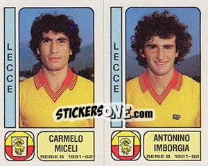 Sticker Carmelo Miceli / Antonio Imborgia - Calciatori 1981-1982 - Panini