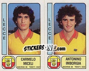 Sticker Carmelo Miceli / Antonio Imborgia - Calciatori 1981-1982 n. 394 - Panini
