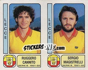 Cromo Ruggero Cannito / Sergio Magistrelli - Calciatori 1981-1982 - Panini