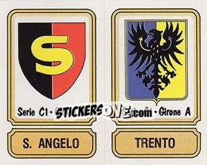 Sticker Scudetto S. Angelo / Trento - Calciatori 1981-1982 n. 402 - Panini