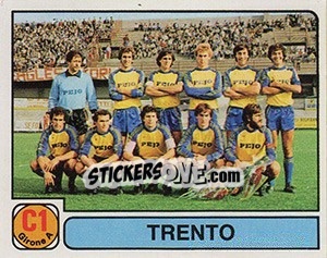 Sticker Squadra Trento - Calciatori 1981-1982 - Panini