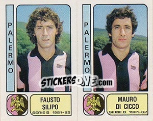Sticker Fausto Silipo / Mauro Di Cicco - Calciatori 1981-1982 n. 408 - Panini