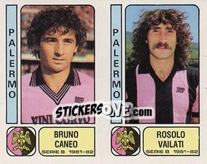 Sticker Bruno Caneo / Rosolo Vailati - Calciatori 1981-1982 n. 409 - Panini
