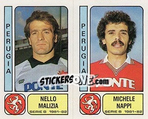 Sticker Nello Malizia / Michele Nappi - Calciatori 1981-1982 n. 415 - Panini