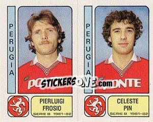 Sticker Pierluigi Frosio / Celeste Pin - Calciatori 1981-1982 n. 416 - Panini