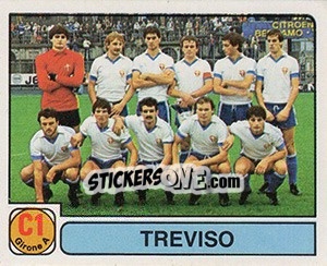 Figurina Squadra Treviso - Calciatori 1981-1982 - Panini