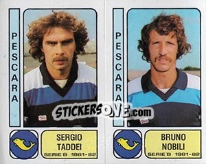 Cromo Sergio Taddei / Bruno Nobili - Calciatori 1981-1982 - Panini