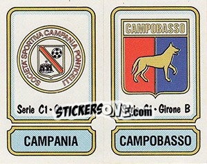 Figurina Scudetto Campania / Campobasso - Calciatori 1981-1982 - Panini