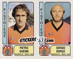 Sticker Pietro Ghedin / Sergio Borgo - Calciatori 1981-1982 n. 450 - Panini