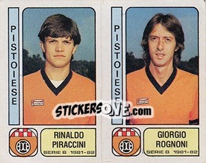 Sticker Rinaldo Piraccini / Giorgio Rognoni - Calciatori 1981-1982 n. 451 - Panini
