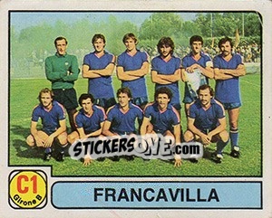 Cromo Squadra Francavilla - Calciatori 1981-1982 - Panini