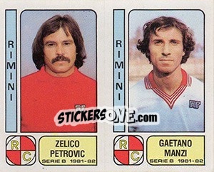 Sticker Zelico Petrovic / Gaetano Manzi - Calciatori 1981-1982 n. 470 - Panini