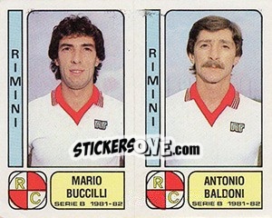Sticker Mario Buccilli / Antonio Baldoni - Calciatori 1981-1982 n. 472 - Panini