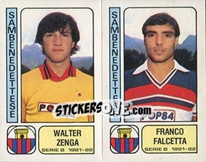 Sticker Walter Zenga / Franco Falcetta - Calciatori 1981-1982 - Panini