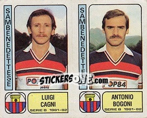 Figurina Luigi Cagni / Antonio Bogoni - Calciatori 1981-1982 - Panini