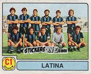 Figurina Squadra Latina - Calciatori 1981-1982 - Panini