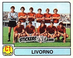 Cromo Squadra Livorno - Calciatori 1981-1982 - Panini