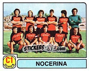 Sticker Squadra Nocerina - Calciatori 1981-1982 - Panini