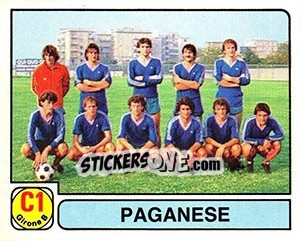 Cromo Squadra Paganese - Calciatori 1981-1982 - Panini