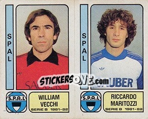 Cromo William Vecchi / Riccardo Maritozzi - Calciatori 1981-1982 - Panini