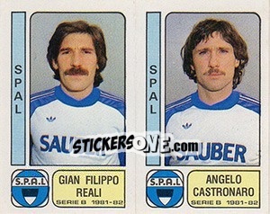 Figurina Gian Filippo Reali / Angelo Castronaro - Calciatori 1981-1982 - Panini