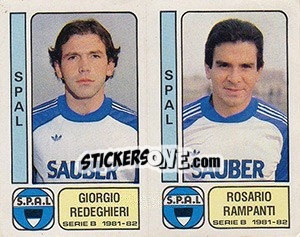 Sticker Giorgio Redeghieri / Rosario Rampanti - Calciatori 1981-1982 n. 503 - Panini