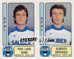 Cromo Pier Luigi Giani / Alberto Bergossi - Calciatori 1981-1982 - Panini