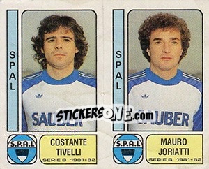 Sticker Costante Tivelli / Mauro Joriatti - Calciatori 1981-1982 - Panini