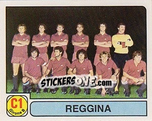 Sticker Squadra Reggina - Calciatori 1981-1982 - Panini