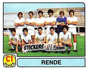 Sticker Squadra Rende - Calciatori 1981-1982 n. 508 - Panini