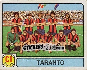 Sticker Squadra Taranto - Calciatori 1981-1982 - Panini