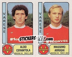 Sticker Aldo Cerantola / Massimo Arrighi - Calciatori 1981-1982 n. 515 - Panini