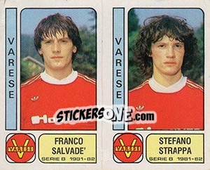 Figurina Franco Salvade' / Stefano Strappa - Calciatori 1981-1982 - Panini