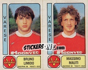 Sticker Bruno Limido / Massimo Mauti - Calciatori 1981-1982 - Panini