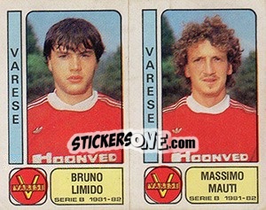 Sticker Bruno Limido / Massimo Mauti - Calciatori 1981-1982 n. 517 - Panini