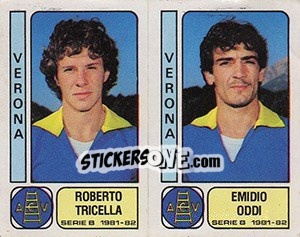 Figurina Roberto Tricella / Emidio Oddi - Calciatori 1981-1982 - Panini