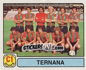 Figurina Squadra Ternana - Calciatori 1981-1982 - Panini