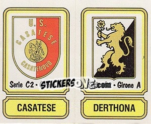 Sticker Scudetto Casatese / Derthona - Calciatori 1981-1982 - Panini
