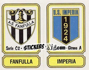 Sticker Scudetto Fanfulla / Imperia - Calciatori 1981-1982 - Panini