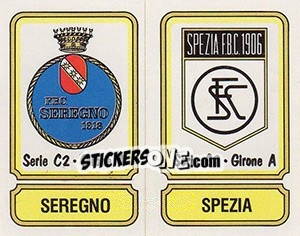 Figurina Scudetto Seregno / Spezia - Calciatori 1981-1982 - Panini